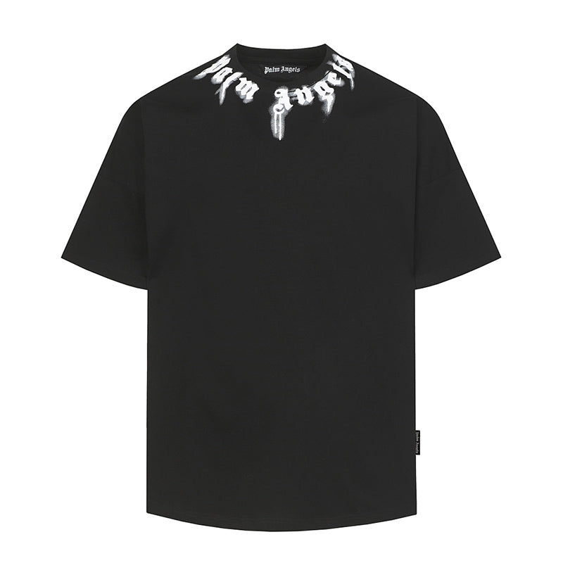 Palm Angels Curved-Logo Cotton T-Shirt