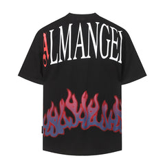 Palm Angels Flame-Print Crew-neck T-Shirt
