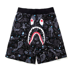 BAPE Glow Space Camo Shark Sweat Shorts
