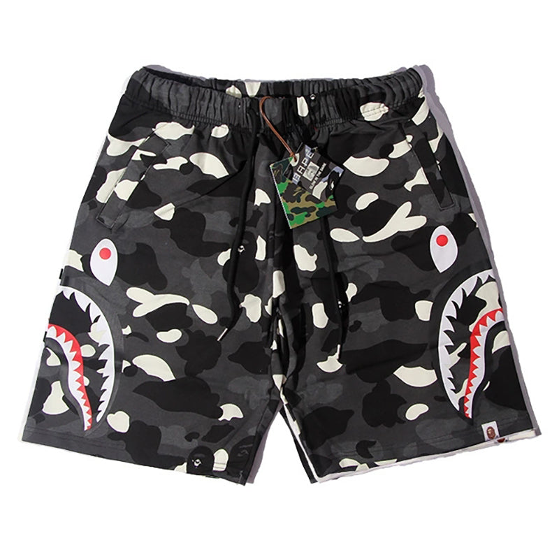 BAPE Glow City Camo Shark Sweat Shorts