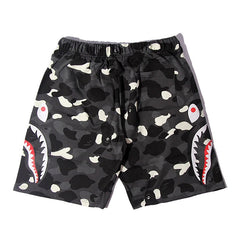 BAPE Glow City Camo Shark Sweat Shorts