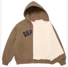 Supreme Arc Thermal Lined Zip Up Hooded Sweatshirt