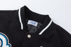 OFF WHITE Logic Patch varsity jacket