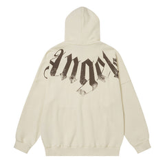 Palm Angels Big Neck Logo Zip Hoodie