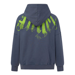 Palm Angels Big Neck Logo Zip Hoodie