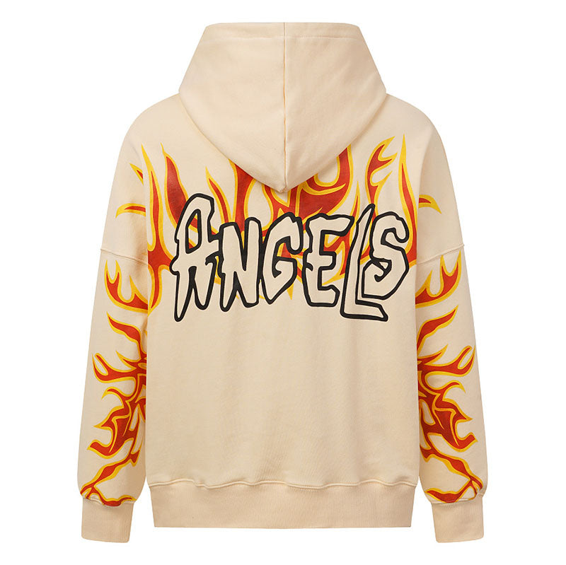 Palm Angels Graffiti-Print Logo Hoodie
