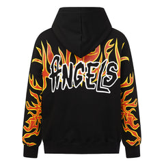 Palm Angels Graffiti-Print Logo Hoodie