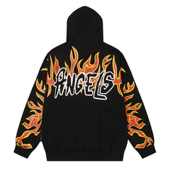 Palm Angels Graffiti-Print Logo Hoodie