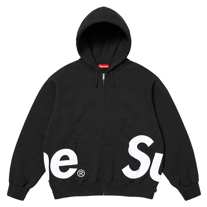 Supreme Big Logo Zip Up Hooded Sweatshirt