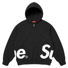 Supreme Big Logo Zip Up Hooded Sweatshirt