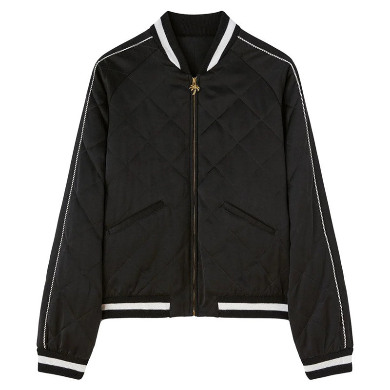 Palm Angels Quilted Souvenire Bomber Jacket