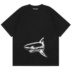 Palm Angels Shark Print T-Shirts