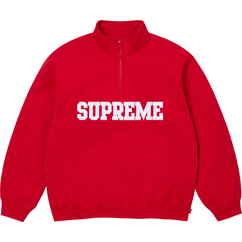 Supreme FW24 Collegiate Half Zip Pullover Sweatshirt