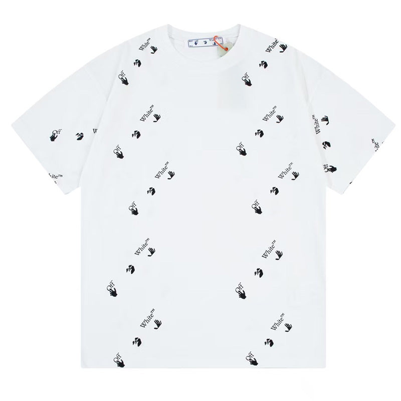 OFF-WHITE Swimming Man Logo-Print T-Shirt