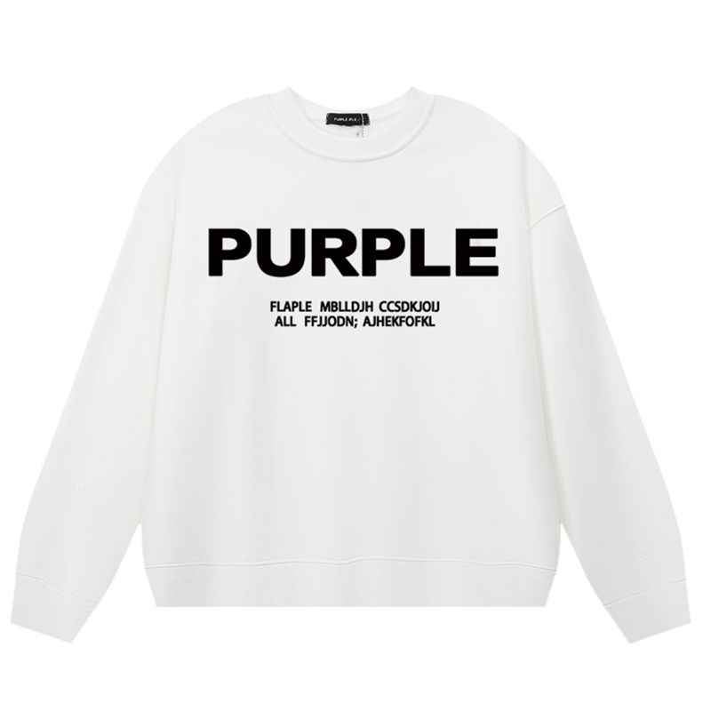 Purple Brand Logo Printed Sweatshirts