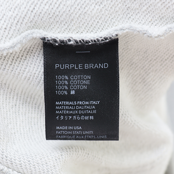 Purple Brand Logo Printed Hoodies