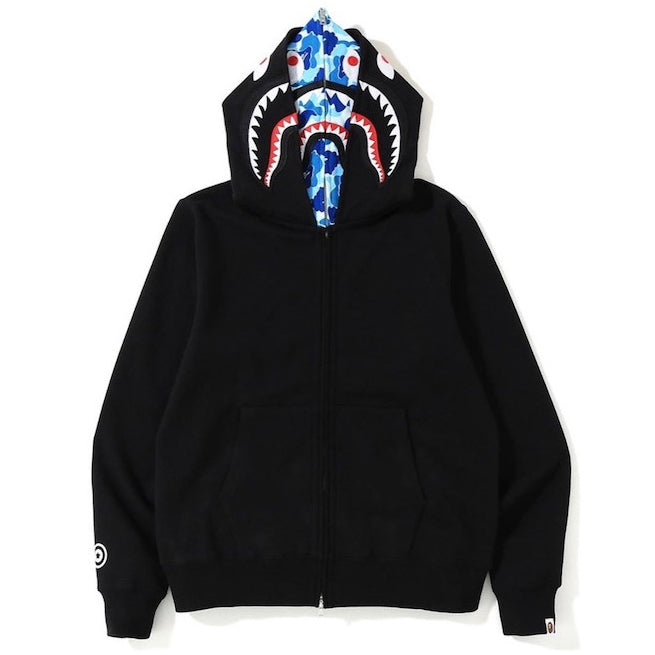 Bape shark full zip double hoodie