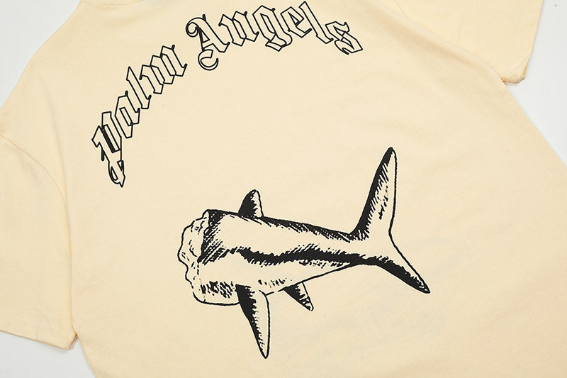 Palm Angels Shark Print T-Shirts