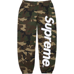 Supreme Satin Applique Sweatpant 'Woodland Camo'
