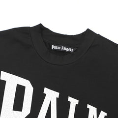 Palm Angels Logo Printed Straight Hem T-Shirts