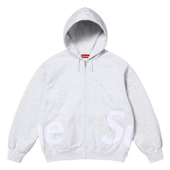 Supreme Big Logo Zip Up Hooded Sweatshirt