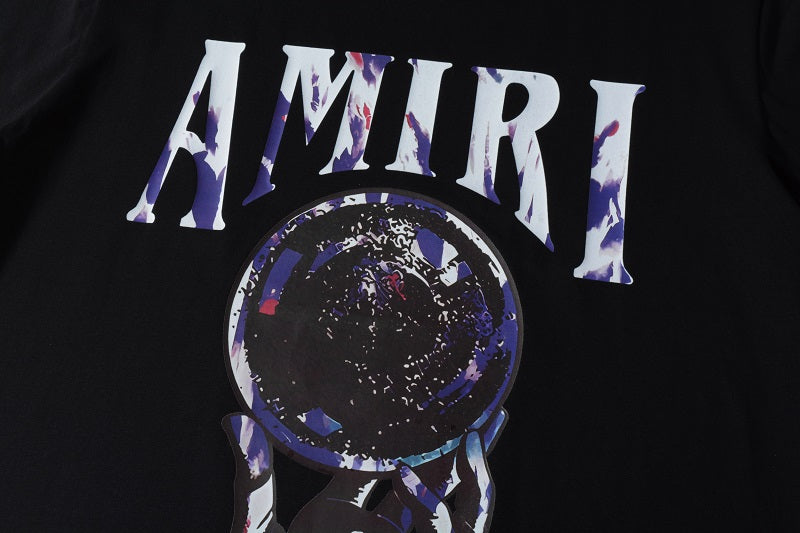 AMIRI Crystal Ball Logo-Intarsia Cashmere T-Shirts