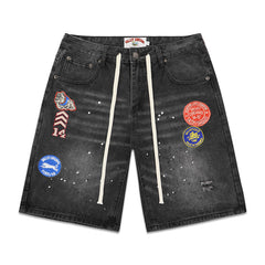 Vale Forever Valley Dreams Patch Denim Shorts