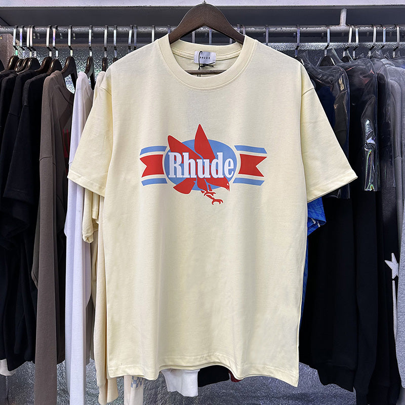 RHUDE Chevron Eagle cotton T-Shirts