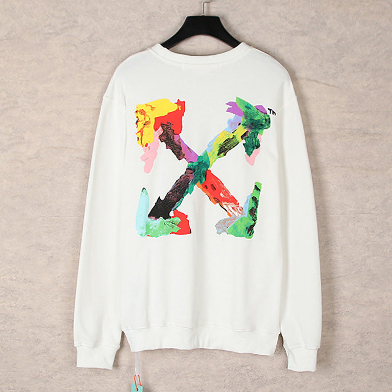 OFF WHITE Colorful Arrows Crew Neck Sweatshirts