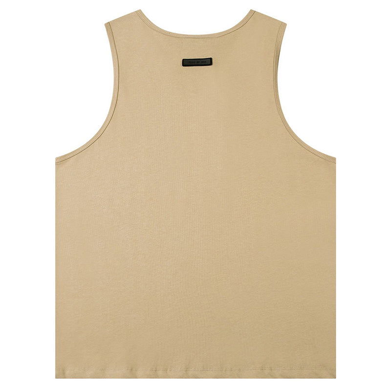 Fear Of God Flocked letter crew neck Sleeveless T-Shirts