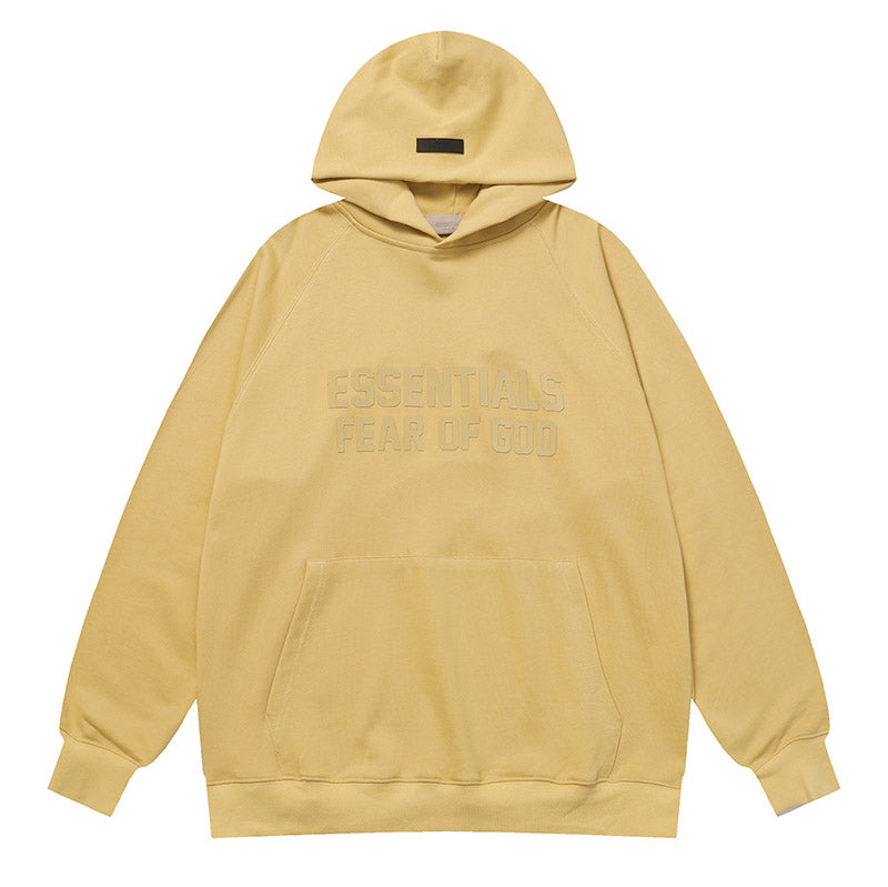 Fear Of God flocked lettering hoodies