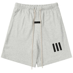 Fear Of God X Adidas joint three-dimensional rubber three-bar shorts