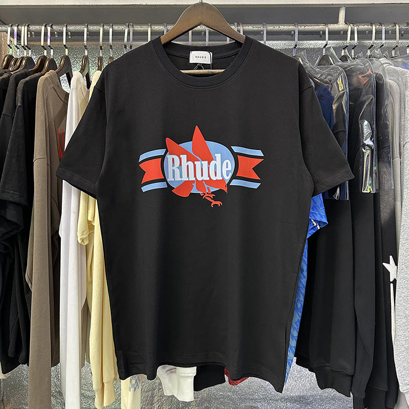 RHUDE Chevron Eagle cotton T-Shirts