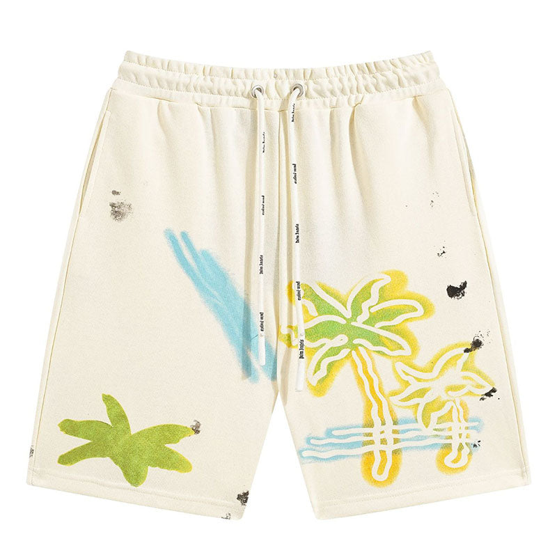 Palm Angels Hawaiian style hand drawn doodles Shorts and T-Shirts