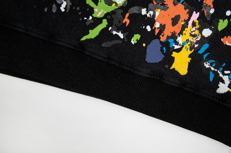 LANVIN x GALLERY Splash ink graffiti print Hoodies