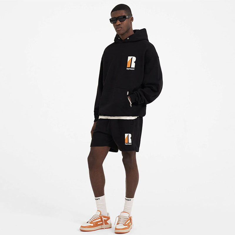 REPRESENT Minimalist letter print hoodies