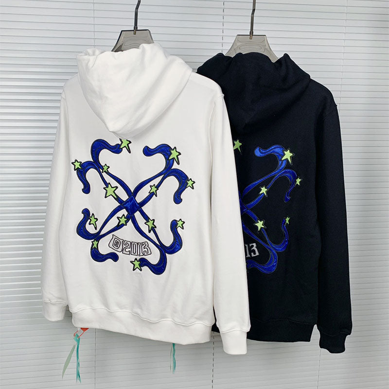 OFF-WHITE Alien pattern arrow Hoodies