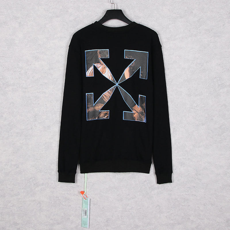 OFF WHITE Oil painting series arrow pattern Sweatshirts