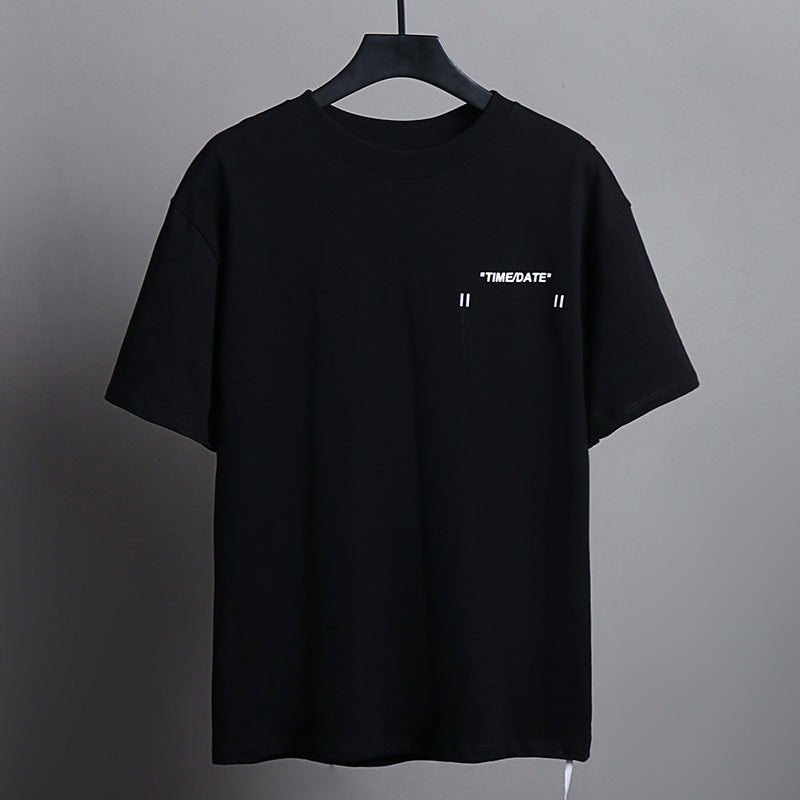 OFF-WHITE Numbers and letters print T-shirts