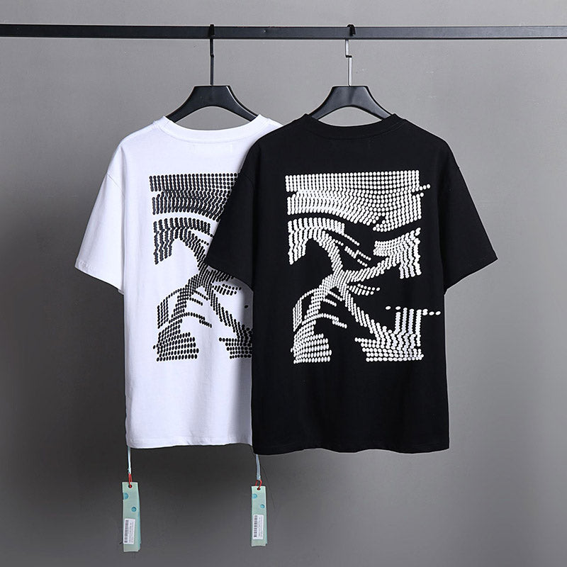 OFF WHITE Alphabet Arrow Pattern T-Shirts