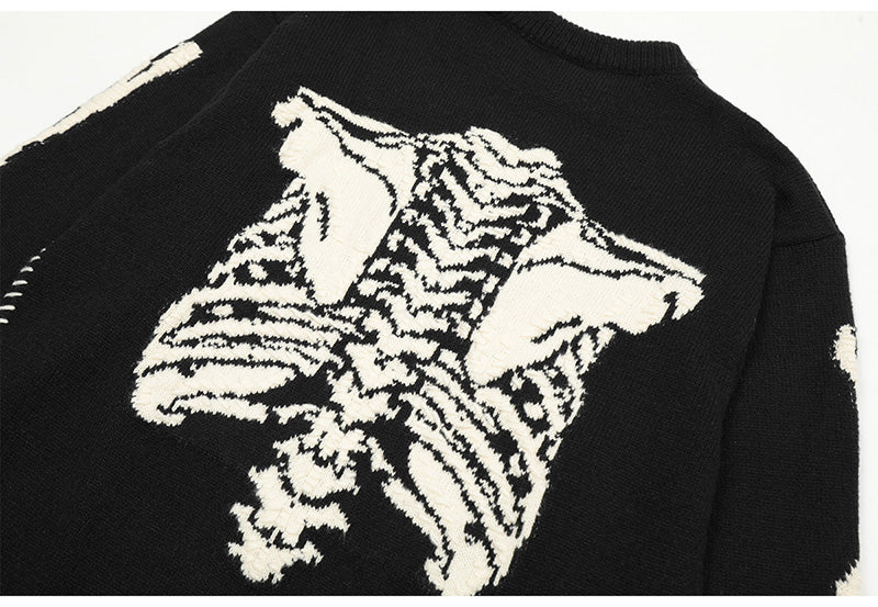 SAINT MICHAELSkull Bones Skeleton Sweaters