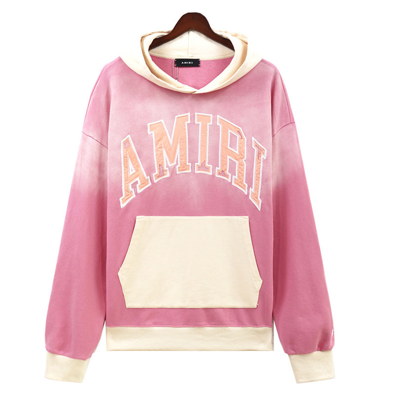 AMIRI Logo-Appliqued Colour-Block Cotton-Jersey Hoodies