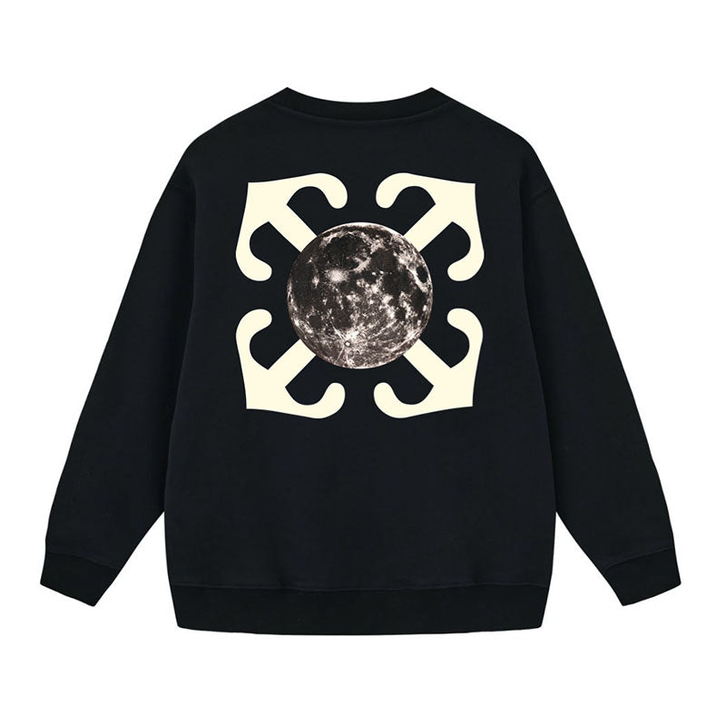 Off White Arrow Pattern Printed Sweatshirts