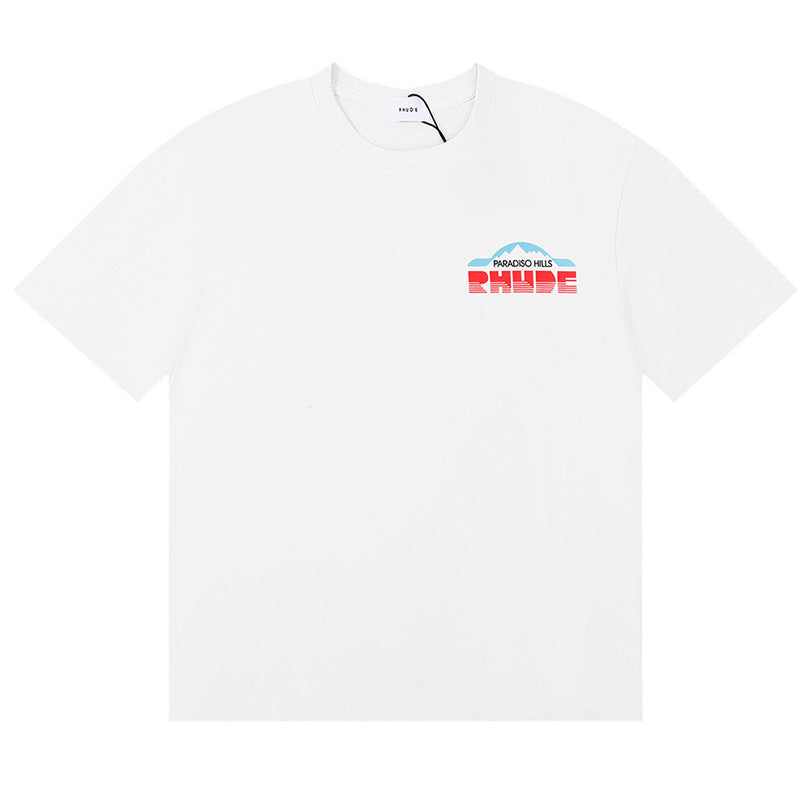 RHUDE Black dove lettering print T-Shirts