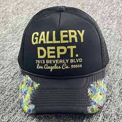 GALLERY DEPT. Workshop Paint-Splattered Logo-Print Canvas and Mesh Trucker Cap