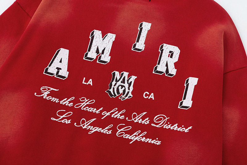 AMIRI Logo-Print Distressed Cotton-Jersey Sweatshirts