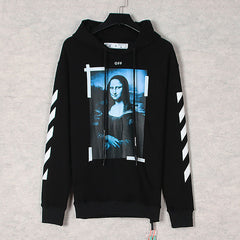 OFF-WHITE Mona Lisa Frame Pattern Hoodies