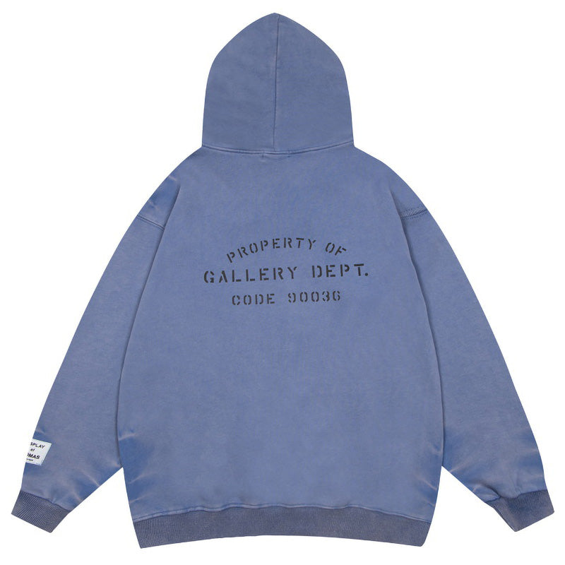 LANVIN x GALLERY Splash ink graffiti print Hoodies