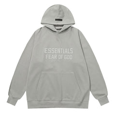 Fear Of God flocked lettering hoodies