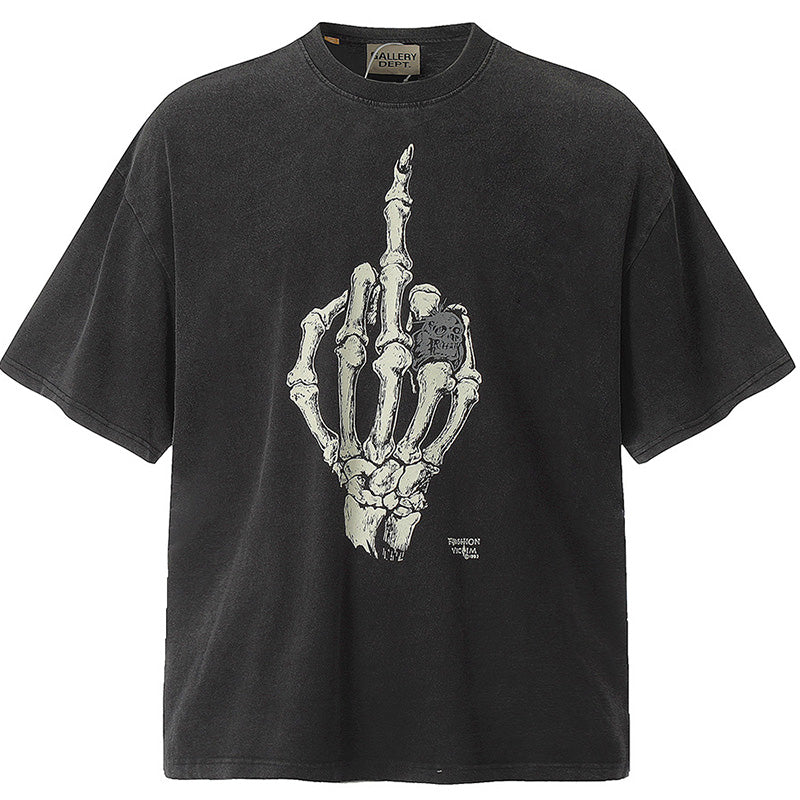 Gallery Dept .Skeleton Hand Bone Short Sleeve T-Shirt